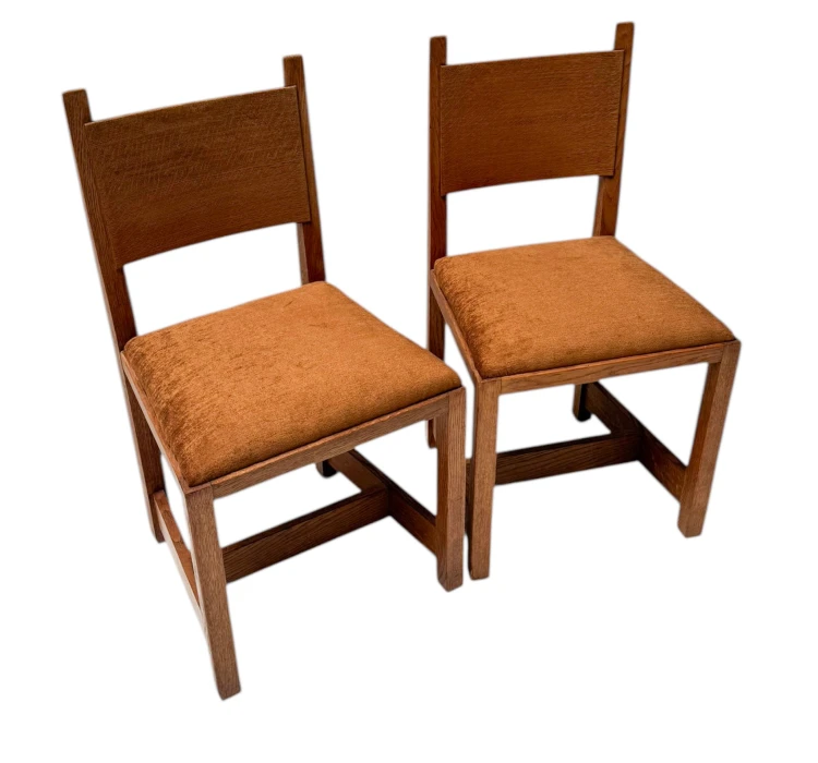 Two Art Deco Modernist Side Chairs by Hendrik Wouda for Pander, 1924